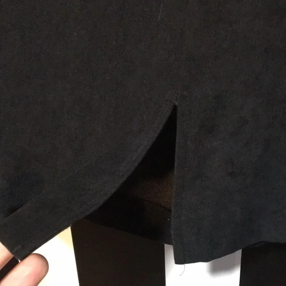 Retro Vintage 1980s Short Black Above Knee A-Line Skirt Size 4 Woman’s XS/Small - Picture 7 of 12